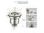 2Pcs 110mm 140mm Stainless Steel Kitchen Sink Drain Strainer Basket Carousel 1