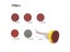 100Pcs 1inch 25mm Sanding Discs Pad 100-3000 Grit Abrasive Polishing Pad Kit Carousel 4