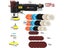 2/3 Inch Air Sander Polisher Machine Pneumatic Random Orbital Right Angle Carousel 4