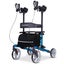 Equipmed Upright Rollator Walker With Forearm Support Rests Mobilty Aid Seat Blu Carousel 1