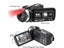8K Video Camera 3 Inch LCD Touch 60FPS/64MP 18x Zoom Recorder WIFI Portable Carousel 8