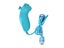 Blue Motion Based Wired Nunchuck Controller For Nintendo Wii Console Video Game Carousel 1