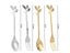 1-8Pcs Leaves Coffee Spoons Creative Stainless Steel Dessert Ice Cream Scoop Carousel 8