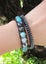 Aqua Blue Mix Jasper Single Beaded Wrap Bracelet Carousel 3