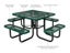 Picnic Table Square 8 Seater Commercial - Green Carousel 2