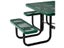 Picnic Table Square 8 Seater Commercial - Green Carousel 5