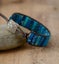 Blue Jasper Tubestone Leather Wrap Bracelet Carousel 3