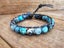Aqua Blue Mix Jasper Single Beaded Wrap Bracelet Carousel 6