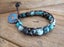 Aqua Blue Mix Jasper Single Beaded Wrap Bracelet Carousel 2