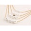 Veile Studios Multi-Layer Womens Pearl Necklace Gold Round Beads Clavicle Chain Carousel 4
