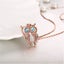 Veile Studios Necklaces Rose Gold Plated Glass And Czech Drill Owl Carousel 4