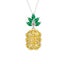Veile Studios Necklaces Cubic Zirconia Gold Pineapple Pendant Carousel 1