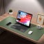 COMFEYA Leather Desk Pad Protector (90x45cm) - Green Carousel 3