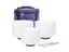 KVKA 432hz/440hz Frosted White Crystal Singing Bowl Set 12"C10"F 8"A Chakra Set Carousel 6