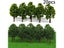 20Pcs 8CM Mini Model Trees Micro Landscape Decor Train Layout Accessories DIY Carousel 3