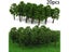 20Pcs 8CM Mini Model Trees Micro Landscape Decor Train Layout Accessories DIY Carousel 4