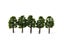 20Pcs 8CM Mini Model Trees Micro Landscape Decor Train Layout Accessories DIY Carousel 6