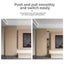 Hidden Wooden Door Ghost Door Track Hardware Sliding Door Slide Rail Kit 80kg Carousel 4