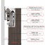 Hidden Wooden Door Ghost Door Track Hardware Sliding Door Slide Rail Kit 80kg Carousel 7