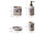 5-Piece Ceramic Bathroom Toiletries Set Lotion Dispenser Soap Tray Mouthwash Carousel 4