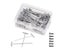 100Pcs Stainless Steel T Pins Thumbtack Pushpin T Shaped Pins Needles With Carousel 3