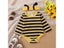 Newborn Baby Girl Halloween Outfit Long Flying Sleeve Romper Bee Suspender Carousel 4