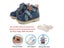 Ortoluckland Children Shoes Boys Orthopedic Casual Boots Spring Autumn Luxury Carousel 6