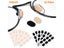 32 Pairs OOLVS Soft Foam Nose Pads Self Adhesive Non-Slip Eyeglass Nose Pads Carousel 3
