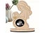 Wooden Baby Sonogram Photo Frame Pregnant Mother Souvenir Gift Carousel 1