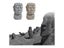 Stone Man Releases Stress Toy Slowly Rebounds Soft Moai Statue Squeeze Eyes Carousel 3