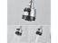 Chrome Wall Mounted Dual Hole Kitchen Faucet Lead Free Hot Cold Water Mixer Tap Carousel 6
