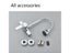 Chrome Wall Mounted Dual Hole Kitchen Faucet Lead Free Hot Cold Water Mixer Tap Carousel 7