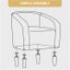 Club Chair Accent Barrel Chair Upholstered Armchair Carousel 6