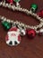 Christmas - Silver Tone Green and Red Bells Charm Stretch Bracelet Carousel 5