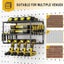 Power Tool Rack Electric Drill Holder Wall Mount Organizer Wrench Tool Workshop Carousel 6