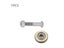 1/2Pcs Tile Ceramic Cutter Tungsten Carbide Bearing Glass Cutter Blade Wheel Carousel 1