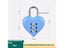 Aluminum Alloy 3 Digit Combination Password Luggage Code Lock Couple Love Lock Carousel 6