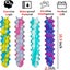 MYHJL 2Pcs 3D Caterpillar Fidget Toy with 10 Seconds LightUp Silicone Suction Carousel 2