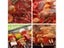 Round Stainless Steel BBQ Grill Roast Mesh Net Non-stick Barbecue Baking Pan Carousel 7