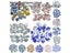 85gram/3oz(Apporx. 16pcs) Blue And White Porcelain Polygon Mosaic Tiles Multi Carousel 3
