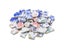 85gram/3oz(Apporx. 16pcs) Blue And White Porcelain Polygon Mosaic Tiles Multi Carousel 4
