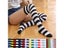Women Girl Winter Over Knee Leg Warmer Teens Striped Soft Leg Protection Carousel 6