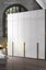 4Door 1.8m Quality Ikea style Wardrobe with Top Cabinet instock White Carousel 4
