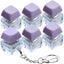 6 Pack Keyboard Fidget Toy Keyboard Fidget Keychain Keyboard Decompression Butt Carousel 1