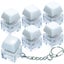 6 Pack Keyboard Fidget Toy Keyboard Fidget Keychain Keyboard Decompression Butt Carousel 1