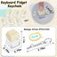 6 Pack Keyboard Fidget Toy Keyboard Fidget Keychain Keyboard Decompression Butto Carousel 2