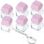 6 Pack Keyboard Fidget Toy Keyboard Fidget Keychain Keyboard Decompression Butto Carousel 1