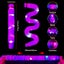 YOFOBU 24Pack Light Up Pop Tubes Purple Glow Sticks Party Favors for Kids Easter Carousel 3