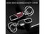 One Click Open Car Key Chain Pendant Double Ring Thickened Loss-proof Metal Carousel 4