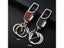 One Click Open Car Key Chain Pendant Double Ring Thickened Loss-proof Metal Carousel 6